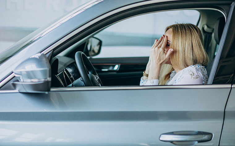 Searching for parking, more stressful than traffic jams