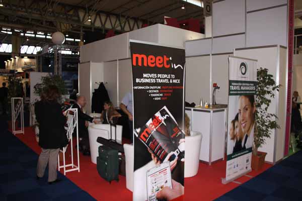 Stand de Forum Business Travel y meet IN en la feria EIBTM de Barcelona