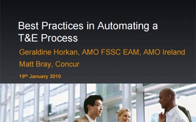 Best Practices in Automating a T&E Process
