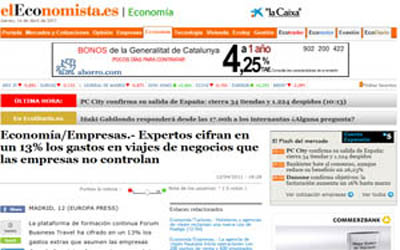 Experts put business travel expenses that companies do not control at 13%.