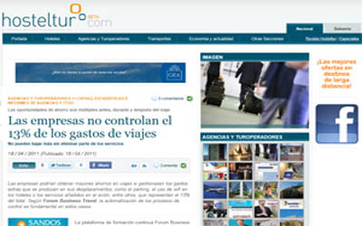 Companies do not control 13% of travel expenses