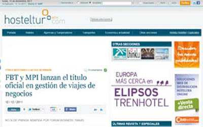 FBT and MPI launch official degree in business travel management