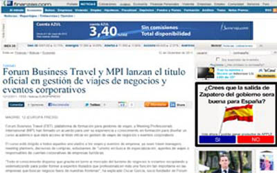 Forum Business Travel and MPI launch the official degree in business travel management and corporate event management.