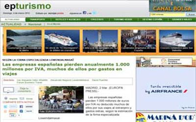 Spanish companies lose 1,000 million euros annually in VAT, many of them due to travel costs