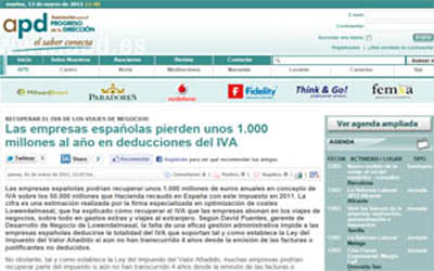 Spanish companies lose about 1,000 million a year in VAT deductions