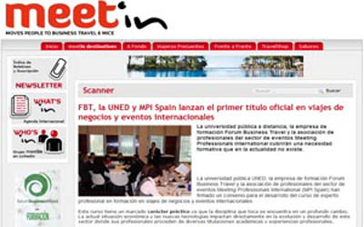 FBT, UNED and MPI Spain launch the first official degree in international business travel and events