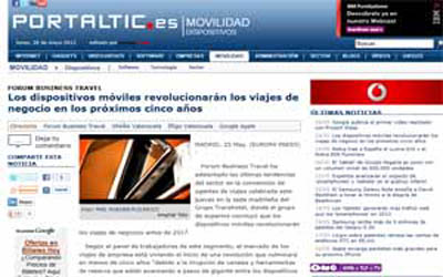 Mobile devices will revolutionize business travel in the next five years