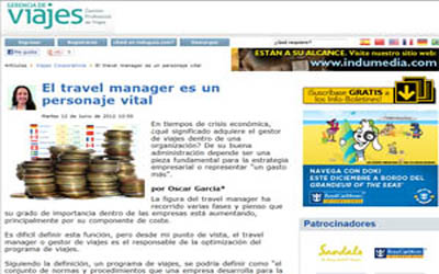 The travel manager is a vital character, by Óscar García