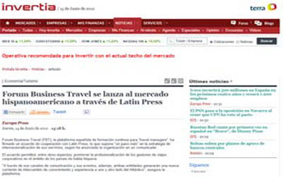 Forum Business Travel launches into the Hispanic American market through Latin Press