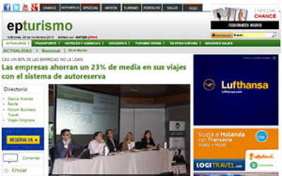 Companies save an average of 23% on travel with the self-booking system