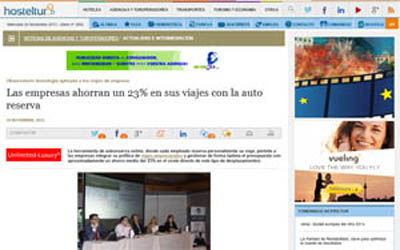 Companies save 23% on their travel with self-booking