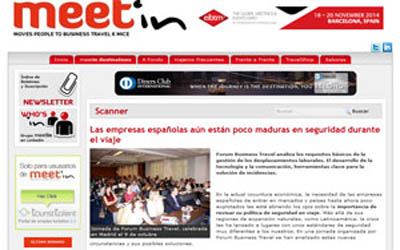 Spanish companies are still not mature enough in terms of travel security