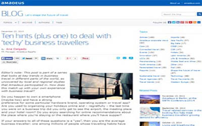 Ten hints (plus one) to deal with ?techy? business travellers