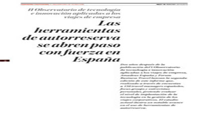 Self-booking tools make strong inroads in Spain