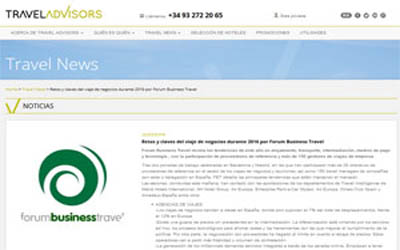 Challenges and keys to business travel during 2016 by Forum Business Travel.