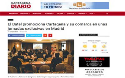 El Batel promotes Cartagena and its region at an exclusive conference in Madrid