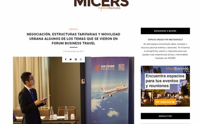 Negotiation, fare structures and urban mobility at Forum Business Travel