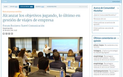 Achieving objectives while playing, the ultimate in corporate travel management