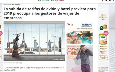 Air and hotel fare hikes expected in 2019 worry corporate travel managers