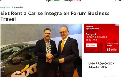Sixt Rent a Car se integra en Forum Business Travel