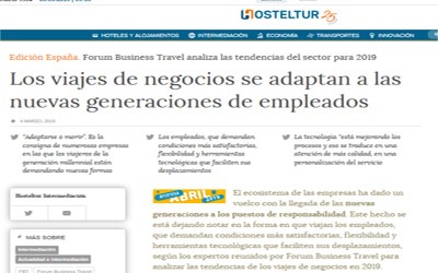 Business travel adapts to new generations of employees