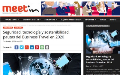 Safety, technology and sustainability, guidelines for Business Travel in 2020