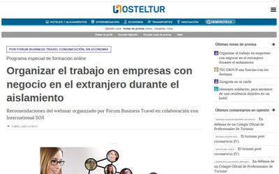 Organizing work in companies with business abroad during isolation