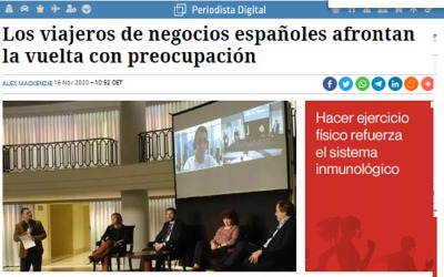 Spanish business travelers face the return trip with concern