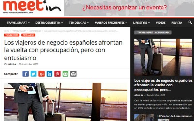 Spanish business travelers face the return trip with concern, but enthusiasm