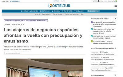 Spanish business travelers face the return trip with concern and enthusiasm