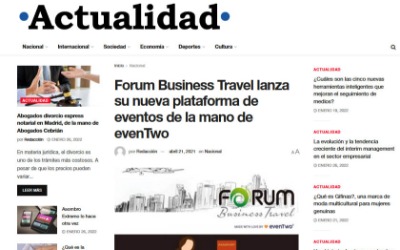 Forum Business Travel launches its new event platform with evenTwo