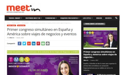  First simultaneous congress on business travel and events in Spain and the Americas
