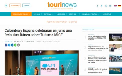 Colombia and Spain to hold simultaneous MICE tourism fair in June
