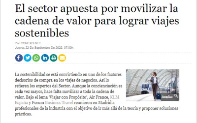 The industry is committed to mobilizing the value chain for sustainable travel