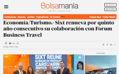 Sixt renews its collaboration with Forum Business Travel for the fifth consecutive year.