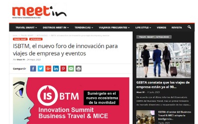 ISBTM, the new innovation forum for corporate travel and events