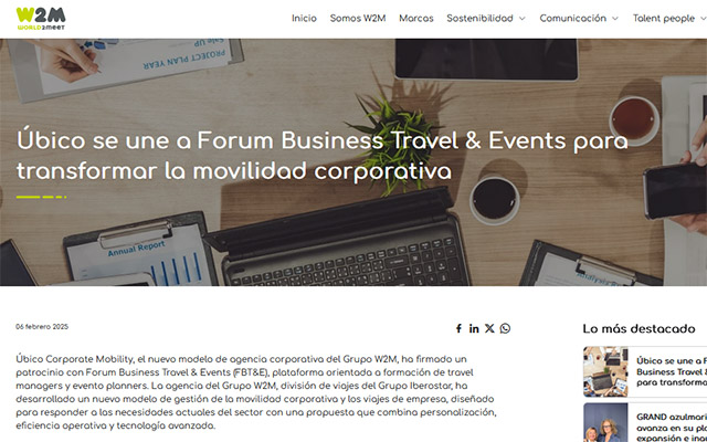 Úbico joins Forum Business Travel & Events to transform corporate mobility