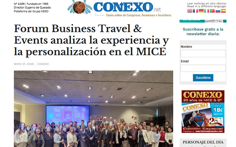 Forum Business Travel & Events analiza la experiencia y la personalización en el MICE