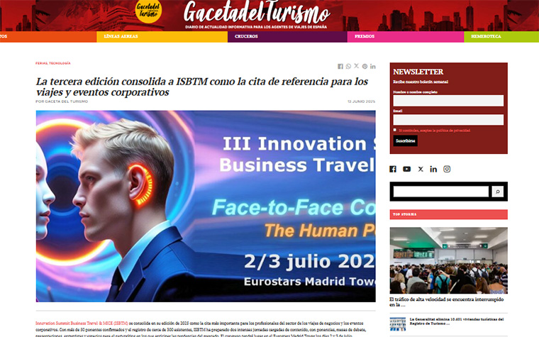 The third edition consolidates ISBTM as the benchmark event for corporate travel and events