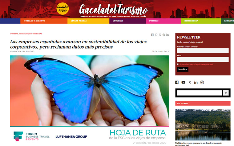 Spanish companies make progress in corporate travel sustainability, but demand more accurate data