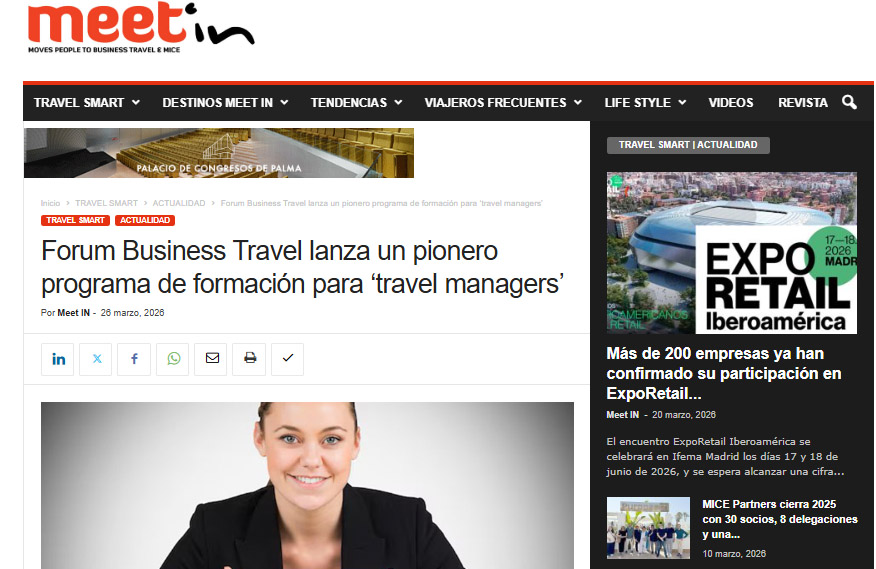 Forum Business Travel launches a pioneering training program for travel managers