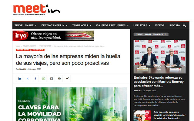 Most companies measure their travel footprint, but are not very proactive