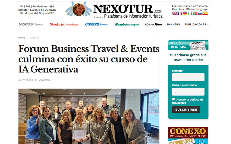 Forum Business Travel & Events successfully completes its Generative AI course