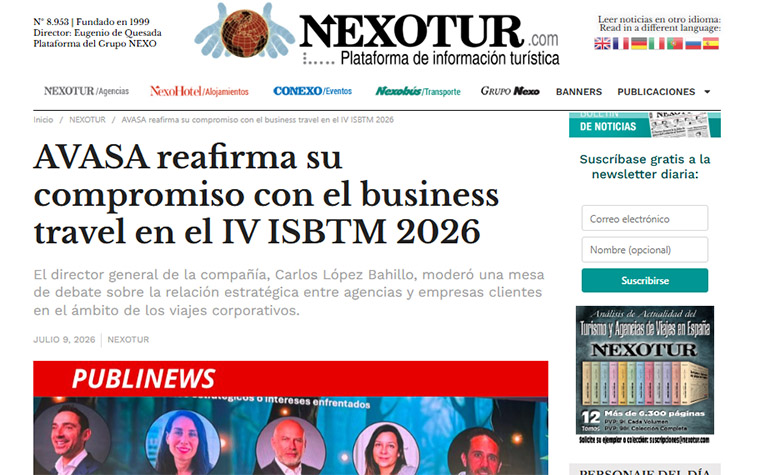 AVASA reafirma su compromiso con el business travel en el IV ISBTM 2026