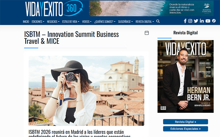 ISBTM 2026 reunirá en Madrid a los líderes que están redefiniendo el futuro de los viajes y eventos corporativos